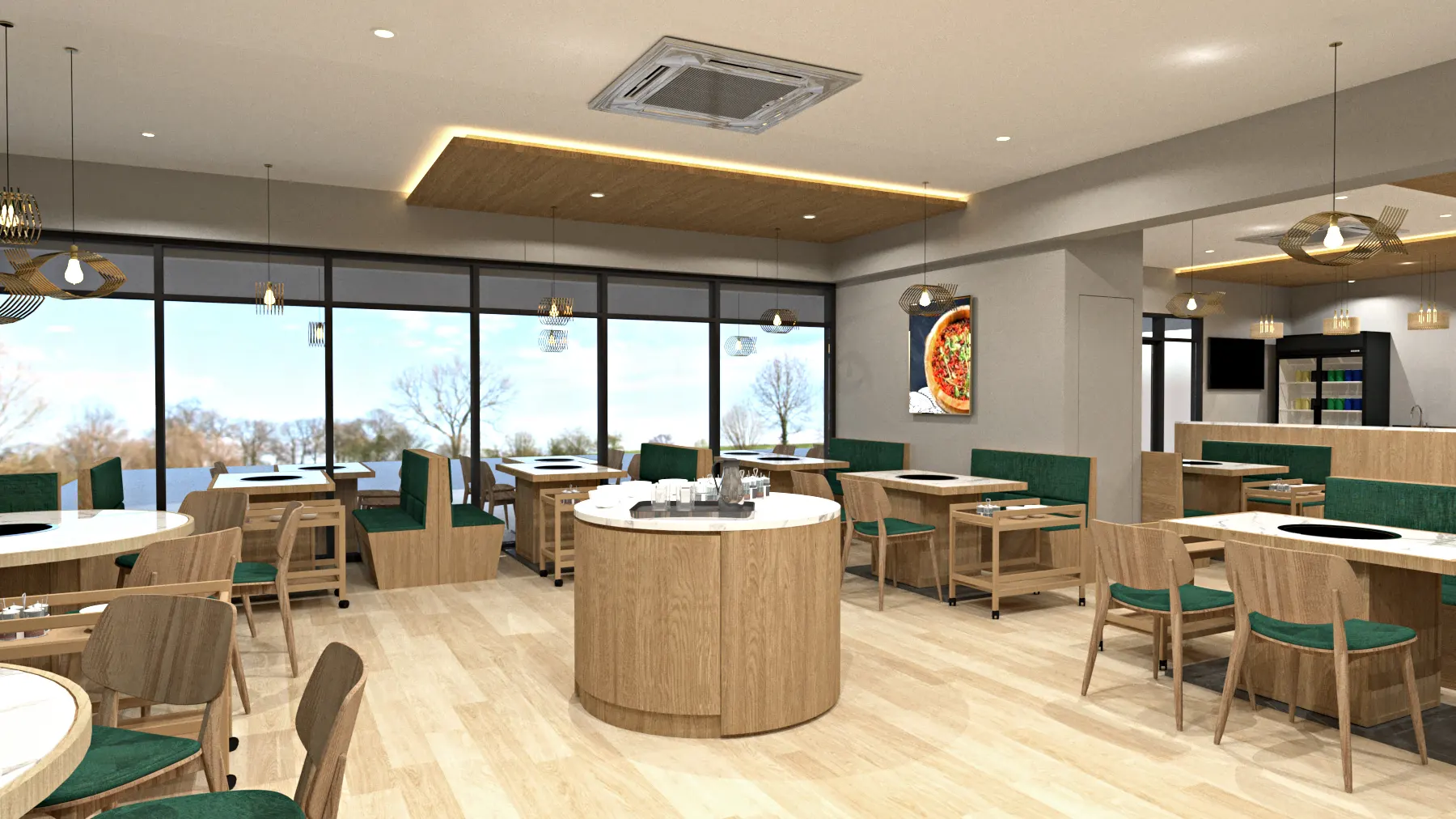 Zhang Ji Restaurant 3D Drawing